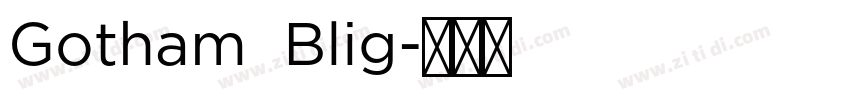 Gotham  Blig字体转换